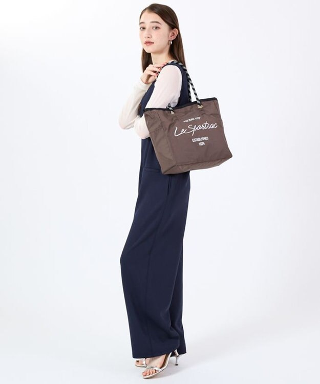 ML 2 WAY TOTE /2ウェイチョコレート/ブラックシャイン / LeSportsac