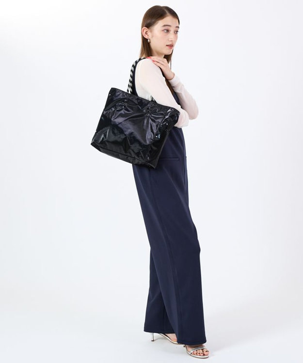 LeSportsac　ML 2way TOTE チョコレート／ブラックシャイン ML 2 WAY TOTE /2ウェイチョコレート/ブラックシャイン / LeSportsac