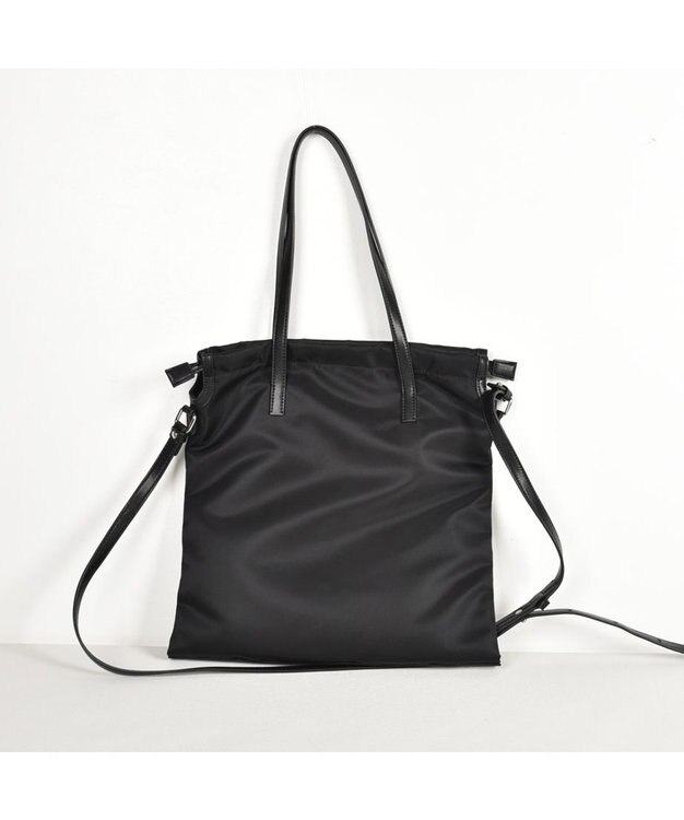 Y'SACCS ドローストリング2WAYトート Sサイズ ブラック