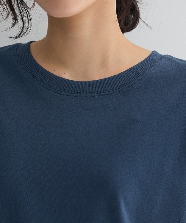 Green Parks 今年っぽフレンチスリーブカットチュニック Navy