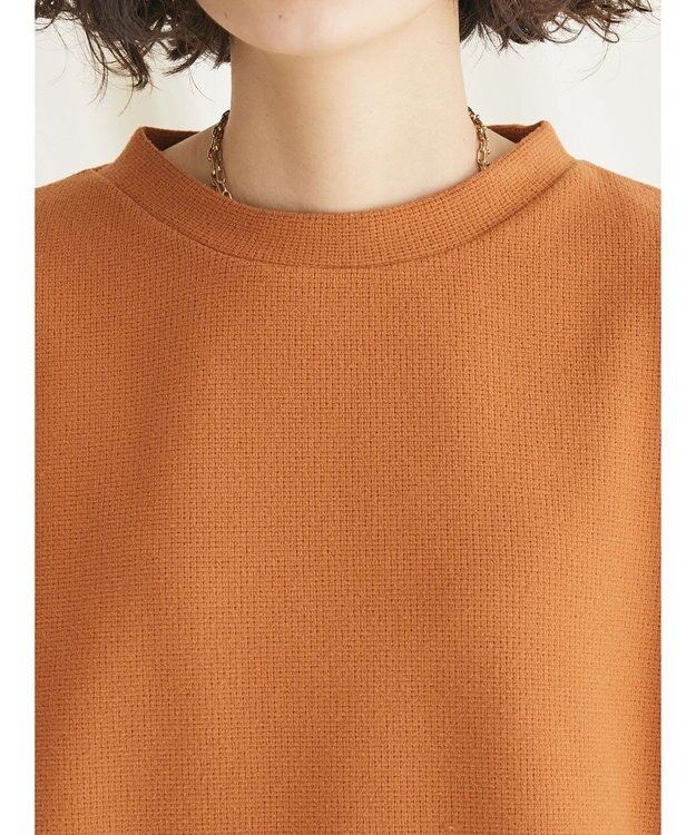 CRAFT STANDARD BOUTIQUE 起毛ワッフルレイヤード風プルオーバー Orange