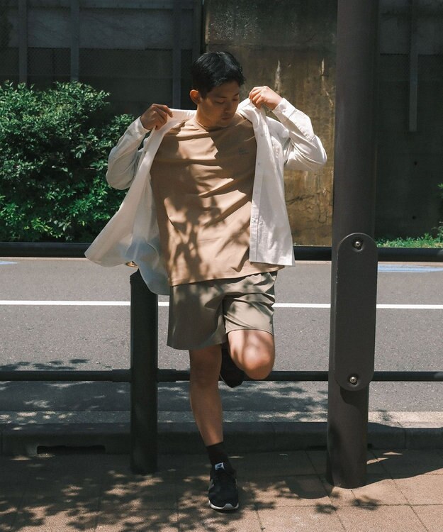 SHARE PARK MENS 【UVカット・撥水・ストレッチ】イージーデニムレギュラーカラーシャツ アイボリー系