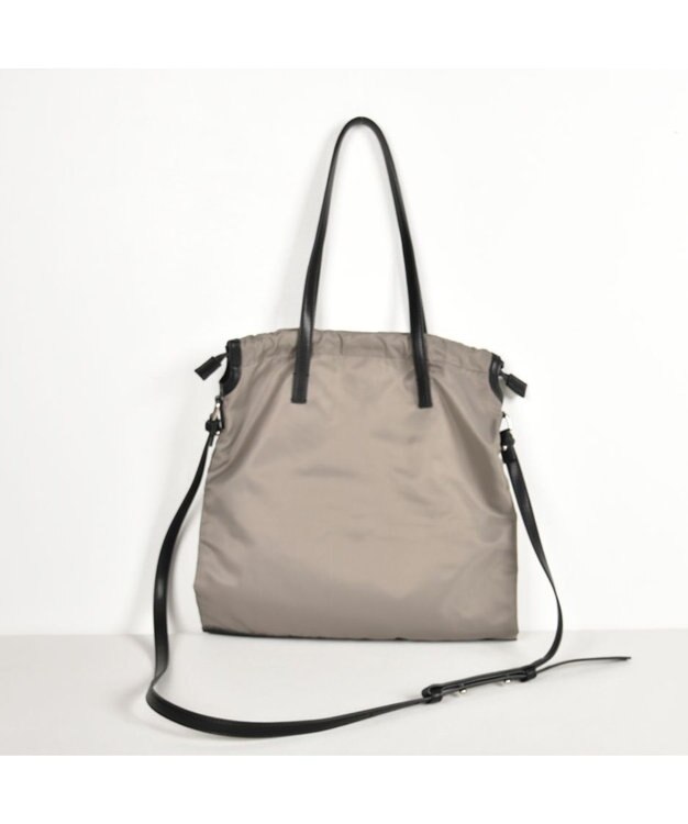 Y'SACCS ドローストリング2WAYトート Sサイズ グレージュ