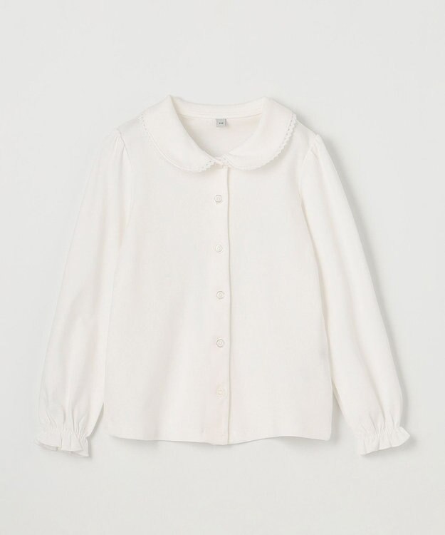 ANY KIDS 襟付き インナー ブラウス ホワイト