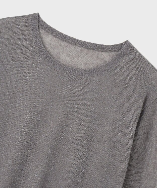 GRACE CONTINENTAL モヘヤシアーニットトップ グレー