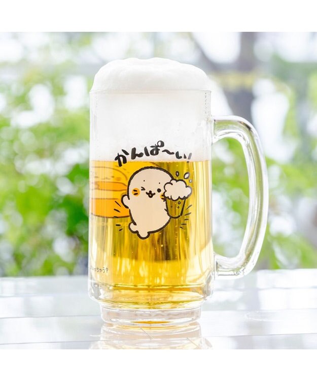 Mother garden しろたん ジョッキ　350ml 《かんぱーい！》 単品 かんぱーい！