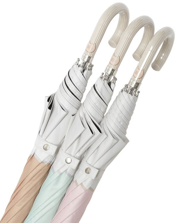 MOONBAT 【 遮光率100％/遮熱/UV】PAUL&JOE ACCESSOIRES(ポール&ジョー) 晴雨兼用日傘 スウィングヌネット ネコ 長傘 ペールピンク