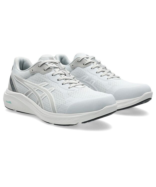 ASICS WALKING ゲルファンウォーカー メンズ 4E相当 ライトグレー×ホワイト