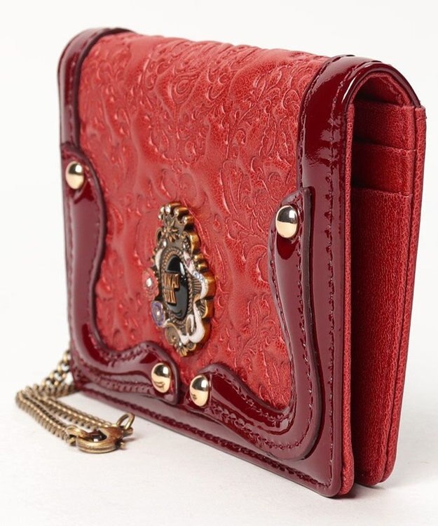 ANNA SUI セルパン 二面パスケース レッド