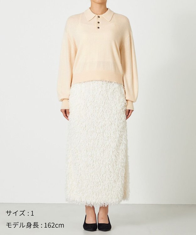 NAVE 【Nave・手洗い可】ポロニット アイボリー系