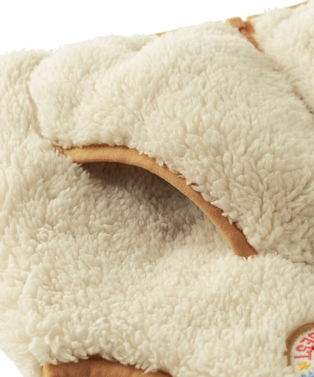 MIKI HOUSE HOT BISCUITS 【80-120cm】 カラフルビーンズ 裏ボアフリース リバーシブル総柄ベスト マルチカラー