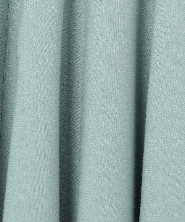 組曲 T/Rツイルストレッチ フレアスカート スモーキーグリーン系