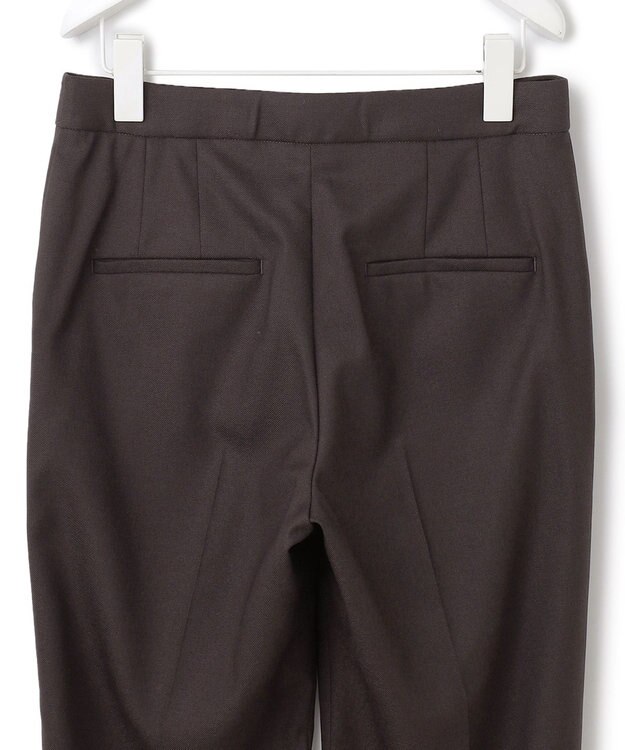 ICB 【洗える】プロヴィスウールツイル スティックパンツ チャコール系