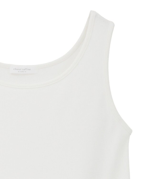 Green Parks 裾バルーンレイヤータンク White