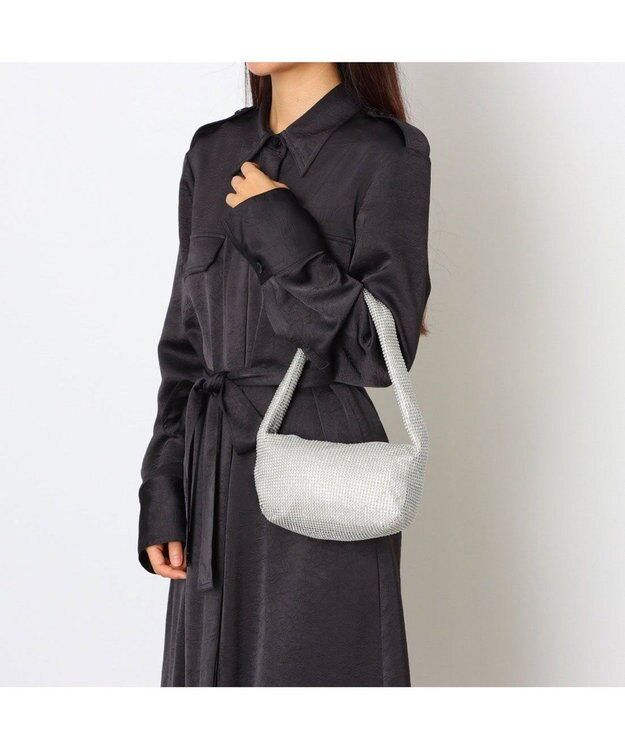 UNBILLION カシュカシュ cachecache / メタルメッシュミニバッグﾞ シルバー