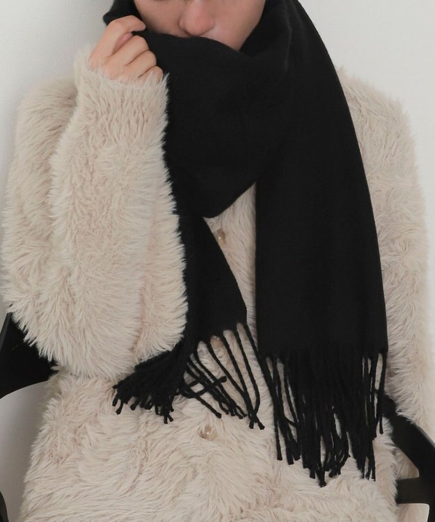 WEGO 【マフラー】大判ストール ブラック