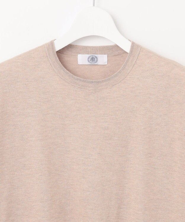 J.PRESS LADIES L 【WEB限定・洗える】Vis/Peスパーク ラメ配色 ニット ベージュ系