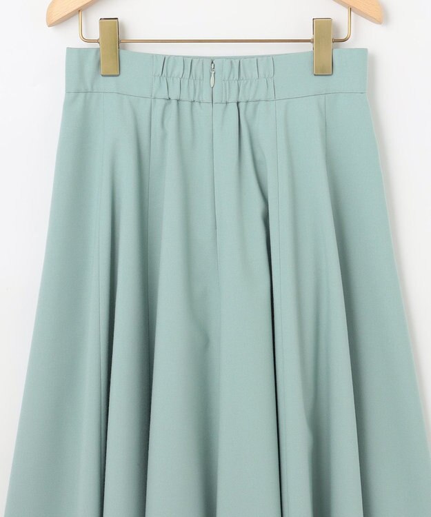 組曲 T/Rツイルストレッチ フレアスカート スモーキーグリーン系