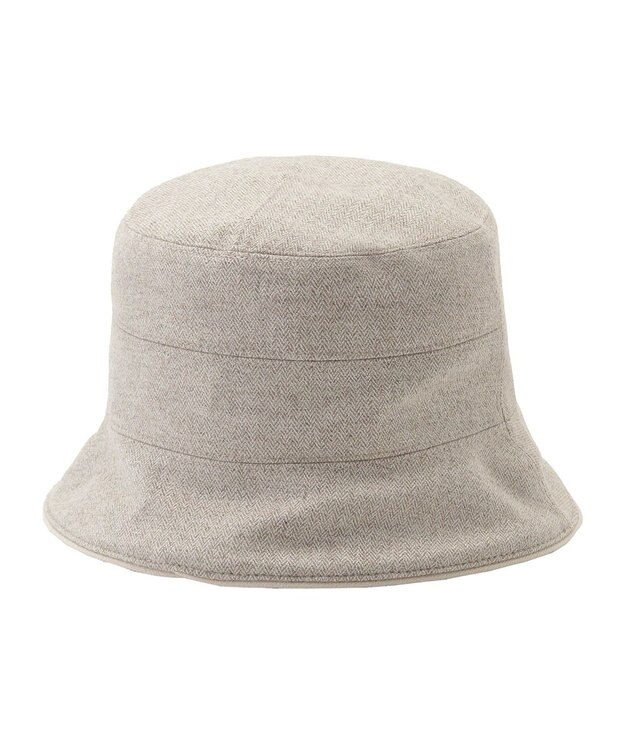 MOONBAT FURLA(フルラ)ツイードダウン ハット 帽子 UVカット サイズ調整 日本製 ベージュ