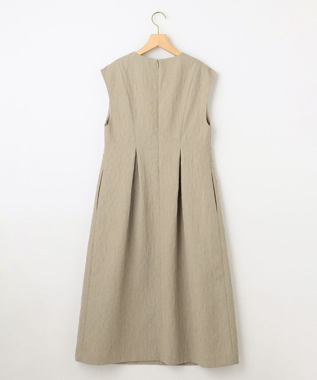 組曲 フラワーラメジャカード ジャンパースカート ベージュ系