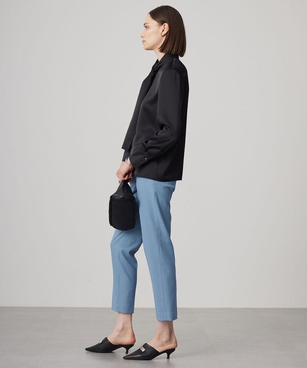 ICB L 【接触冷感・UVカット・透け防止・吸水速乾・洗える】 シェルタリングドライオックス スティックパンツ サックスブルー系