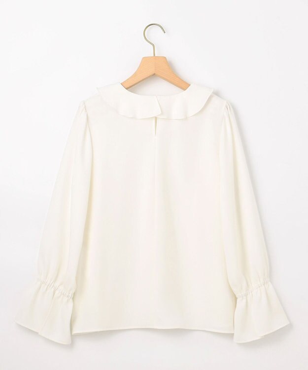 組曲 L ラッフルデシン ブラウス アイボリー系