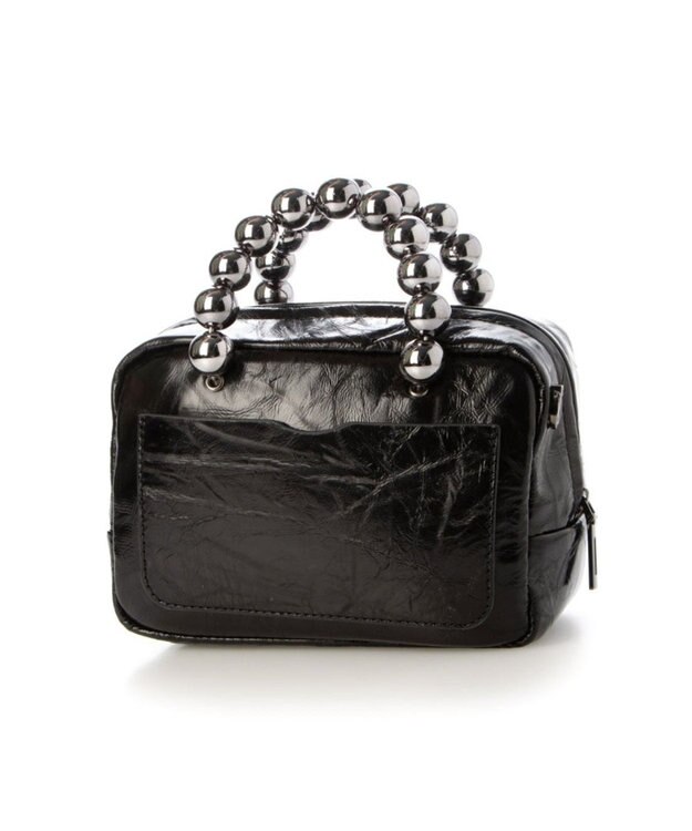 UNBILLION カカトゥ kakatoo / メタルビーズハンドル2wayスクエアバッグ ブラック