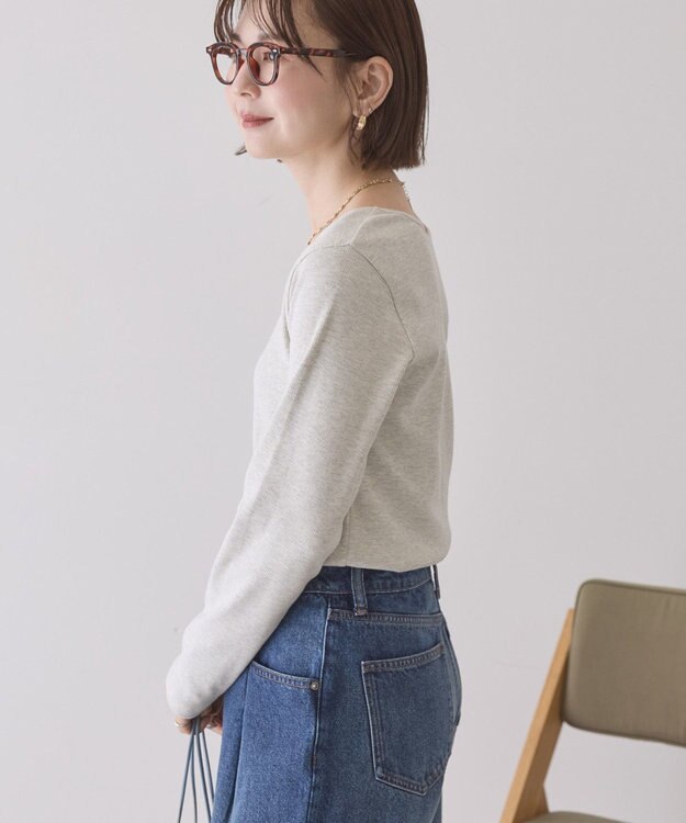 AMERICAN HOLIC 【2WAY】スクエアネックプルオーバー Oatmeal