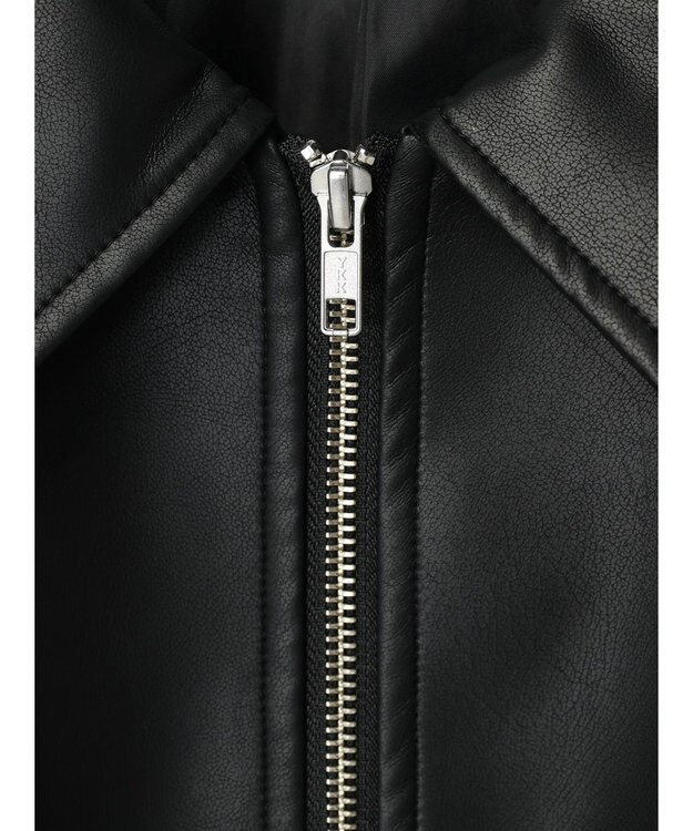 Green Parks ・ＥＬＥＮＣＡＲＥ　ＤＵＥ　合皮ステンカラーブルゾン Black