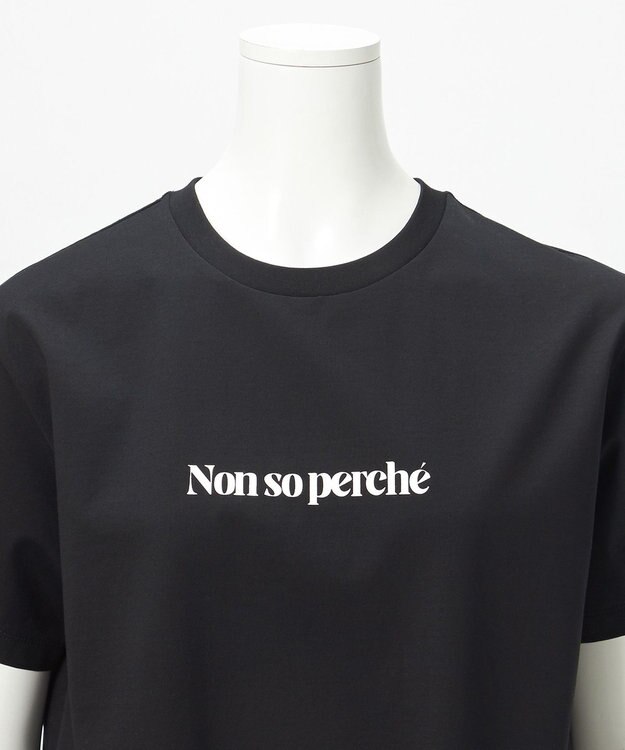 23区 L 【R(アール)】プレミアムコットンジャージー ロゴ Tシャツ ブラック系