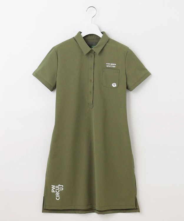 PW CIRCULUS 【WOMEN】【ストレッチ/通気性】ドットエアー ライトワンピース カーキ系