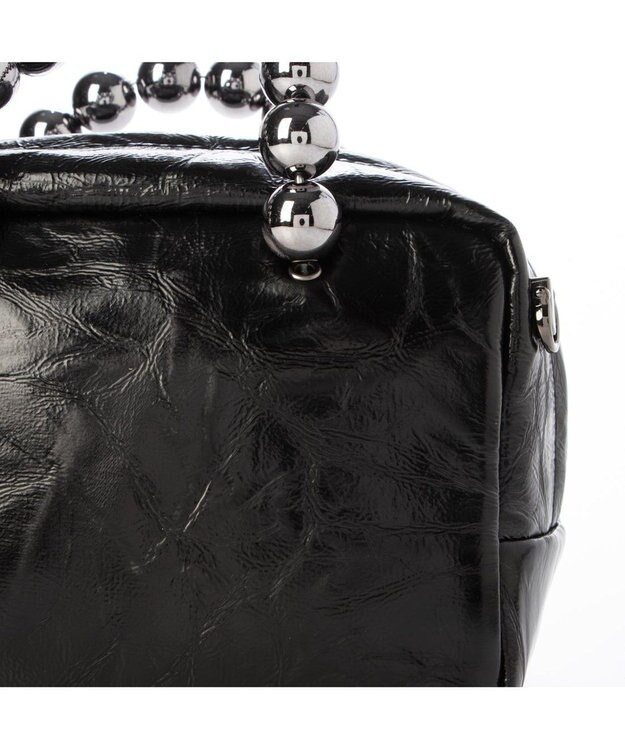 UNBILLION カカトゥ kakatoo / メタルビーズハンドル2wayスクエアバッグ ブラック