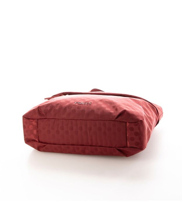 Y'SACCS PolkaDots口折れショルダー　Mサイズ ワイン