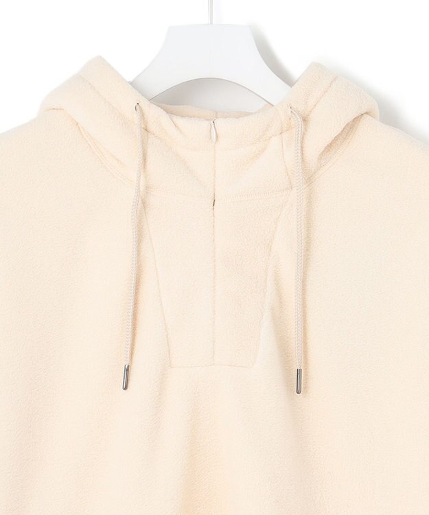 J.PRESS YORK STREET 【UNISEX】フーディフリースハーフジッププルオーバー ベージュ系