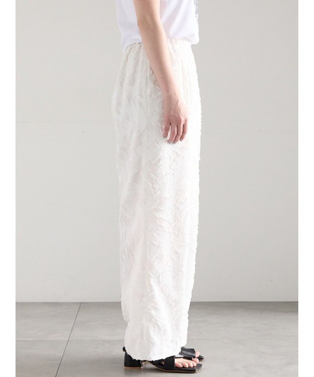 Te chichi カットジャガードパンツ(セットアップ可) オフホワイト