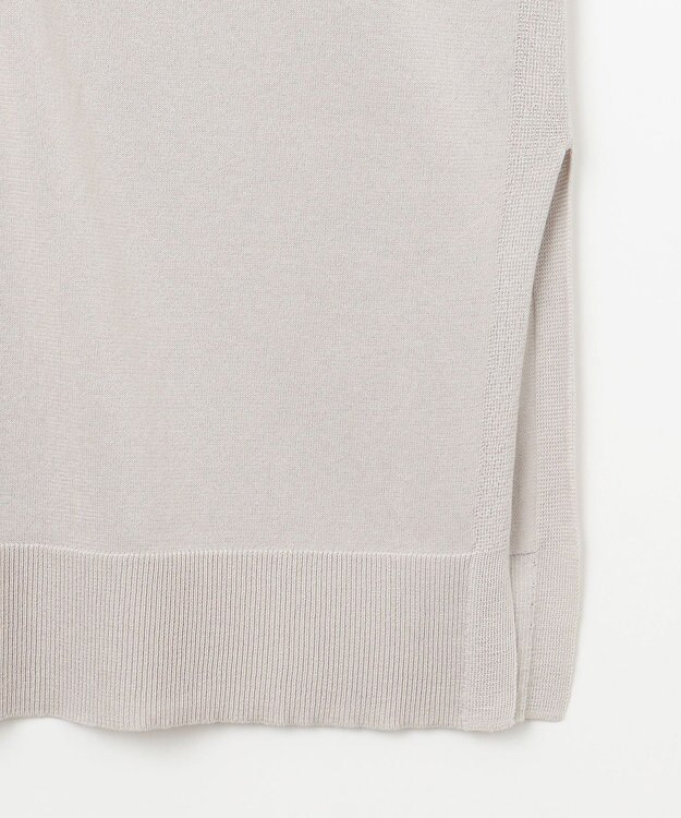 UNFILO 【洗える】接触冷感シアーカーディガン ライトグレー系