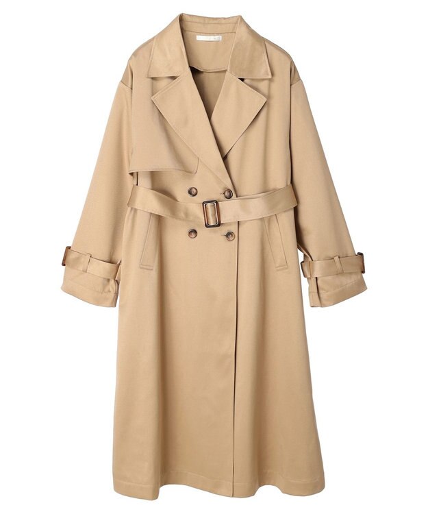 Green Parks ・Ｐｅｔｉｔ　Ｆｌｅｕｒボリュームスリーブトレンチコート Beige