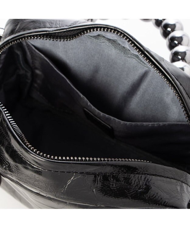 UNBILLION カカトゥ kakatoo / メタルビーズハンドル2wayスクエアバッグ ブラック