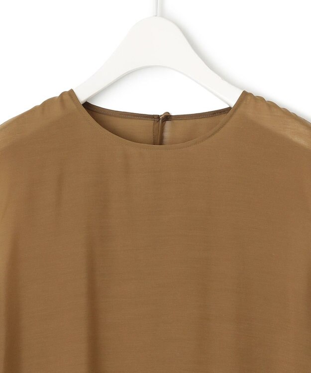 ICB L 【洗える】 キュプラシルクローン ワンピース キャメル系