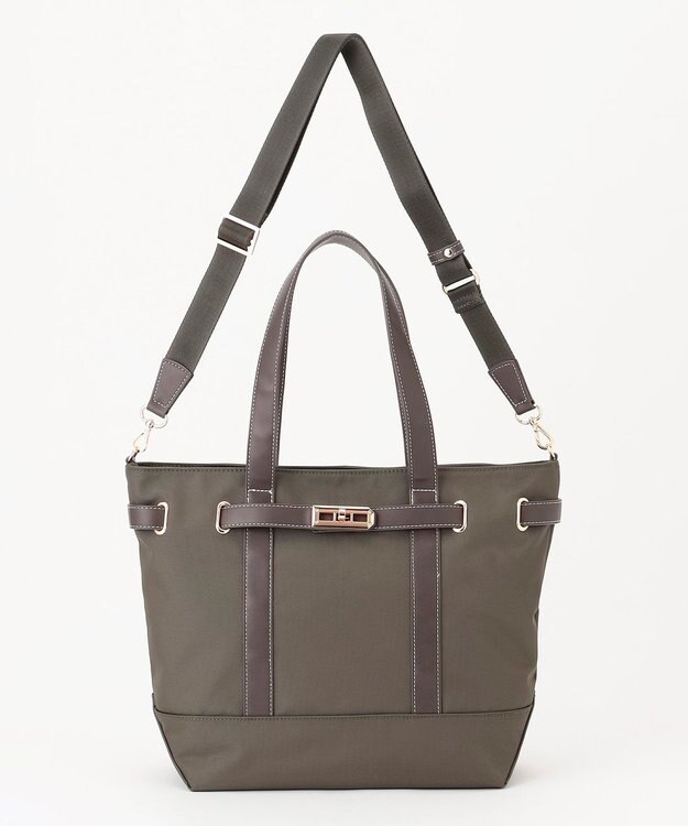 LA BAGAGERIE ベルテッド2WAYトート グレー