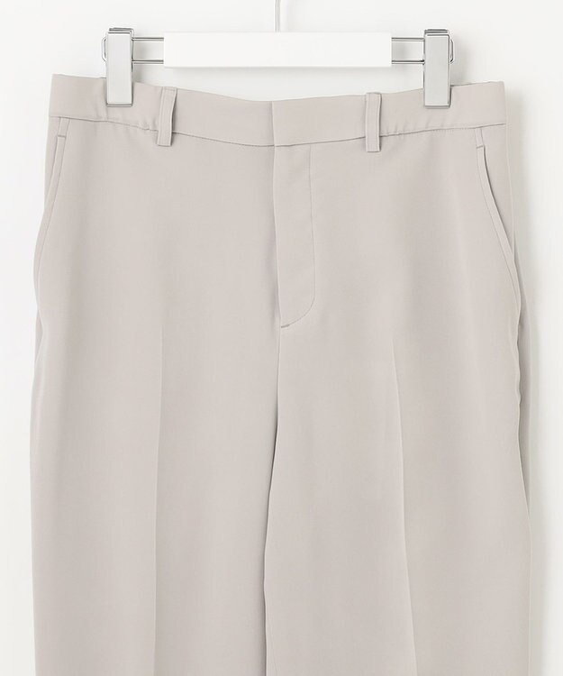 自由区 【XSサイズ～/洗える/セット可】ダブルクロス テーパードパンツ ライトグレー系