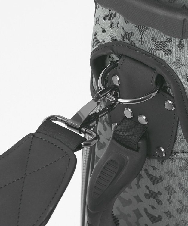 23区GOLF 【UNISEX】モノグラムライトキャディバッグ　ベテランゴルファーにもおすすめなモダンデザイン ブラック系5