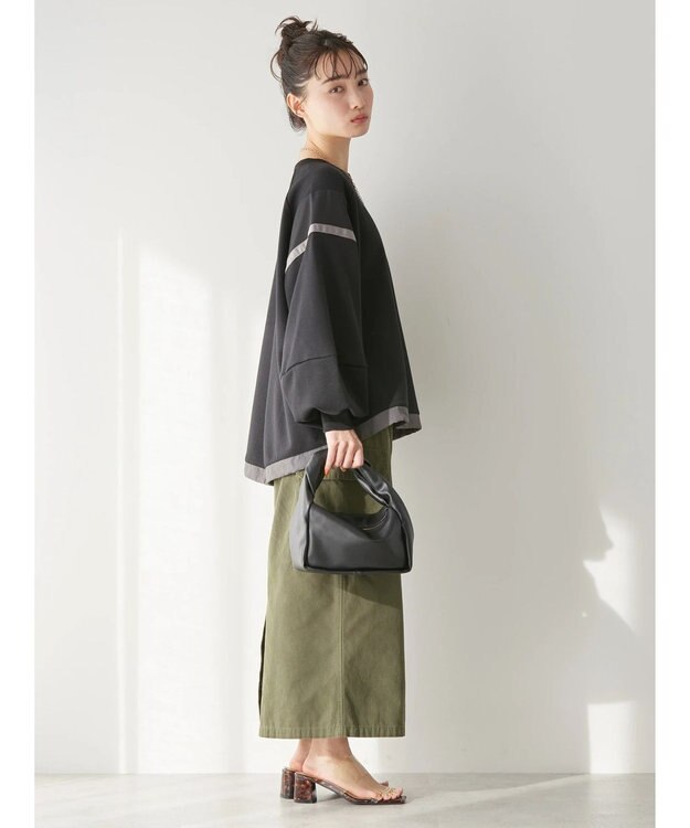 AMERICAN HOLIC ショルダーラインドロストポンチプルオーバー Black