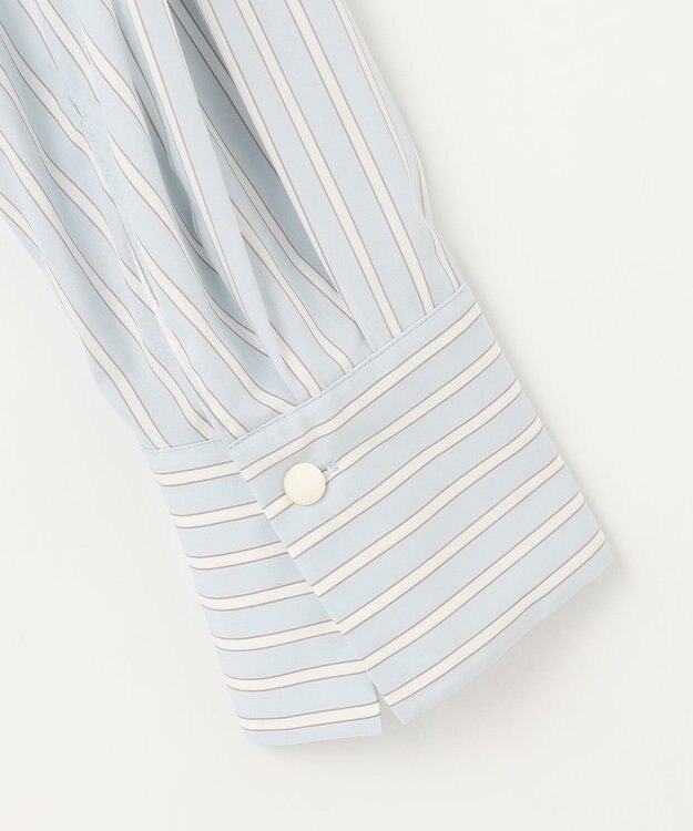 自由区 【洗える】SOMELOSチュニック ブラウス サックスストライプ