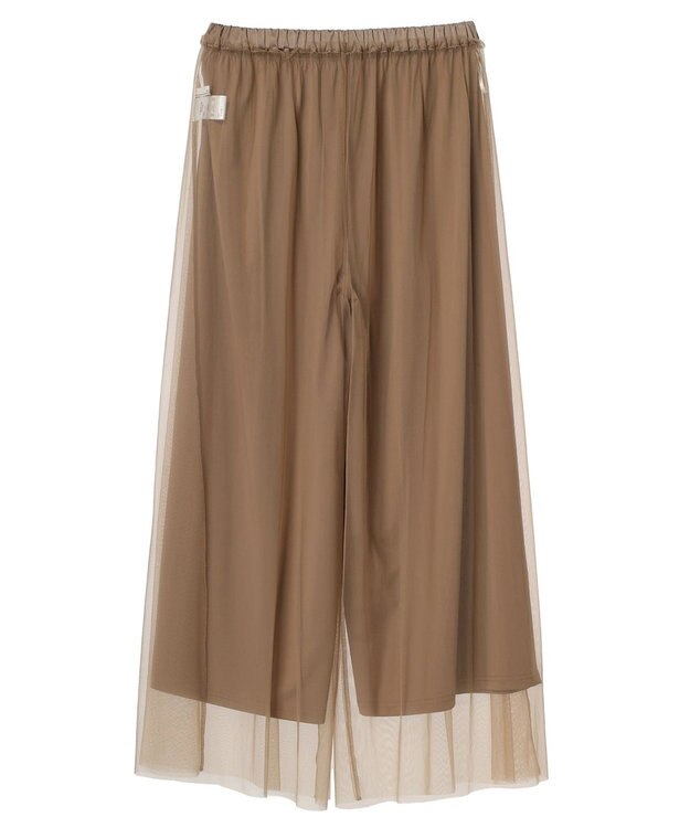 Green Parks ・ＥＬＥＮＣＡＲＥ　ＤＵＥ　チュールギャザーパンツ Mocha