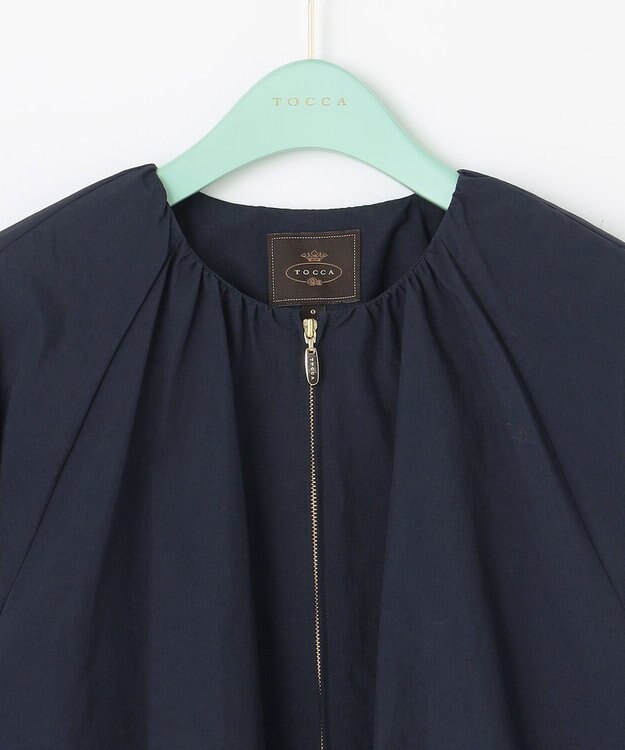 TOCCA 【大人百花掲載】【消臭・撥水・UVカット90%以上・洗える】SURVE SHORT ブルゾン ネイビー系