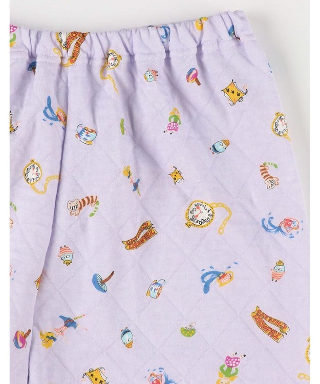 tsumori chisato SLEEP ツモリチサト パジャマ キルトニット素材(本体) あったか 長袖 長ズボン レディース UDW404 /ワコール パープル