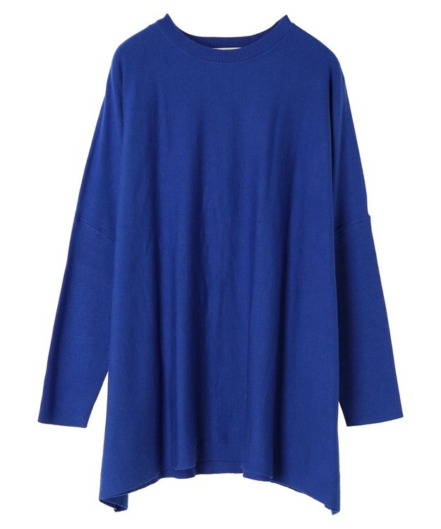 AMERICAN HOLIC バイパチポンチョライクＢＩＧニットチュニック Blue