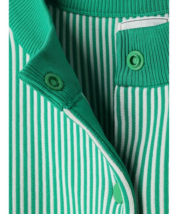 Green Parks ストライプＪＱカーディガン Green