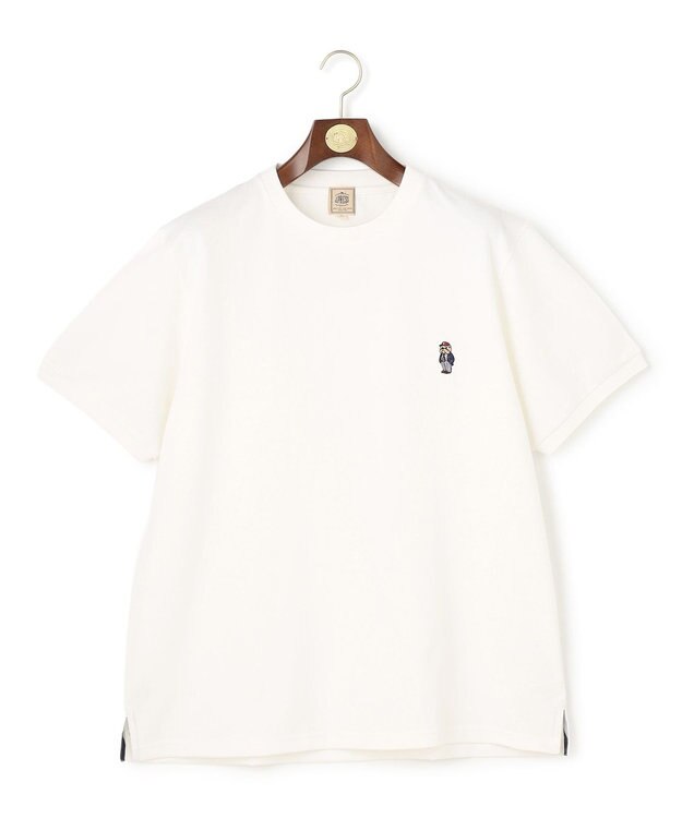 J.PRESS MEN 【KING SIZE / BULLDOG BOY】カノコレジメン クルーネック Tシャツ ホワイト系